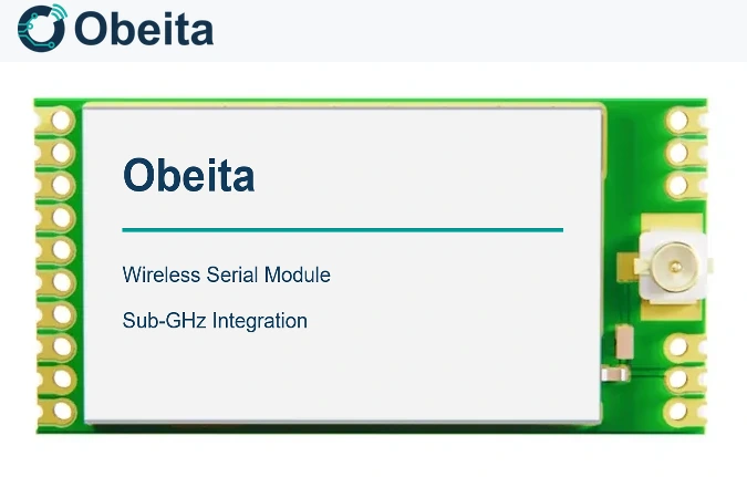 Obeita sub-ghz wireless serial, product view