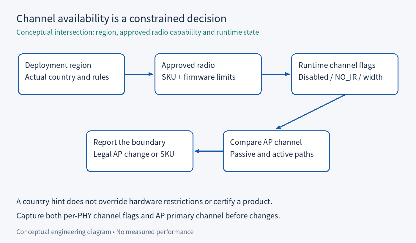 Channel availability is a constrained decision